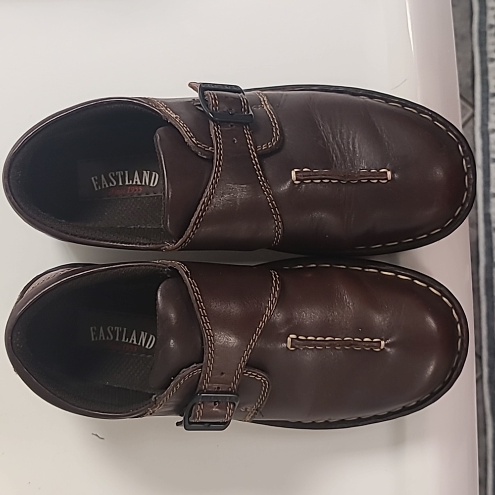 Eastland NIB Syracuse Brown Leather Shoes - Ladies 7.5M - Picture 6 of 10